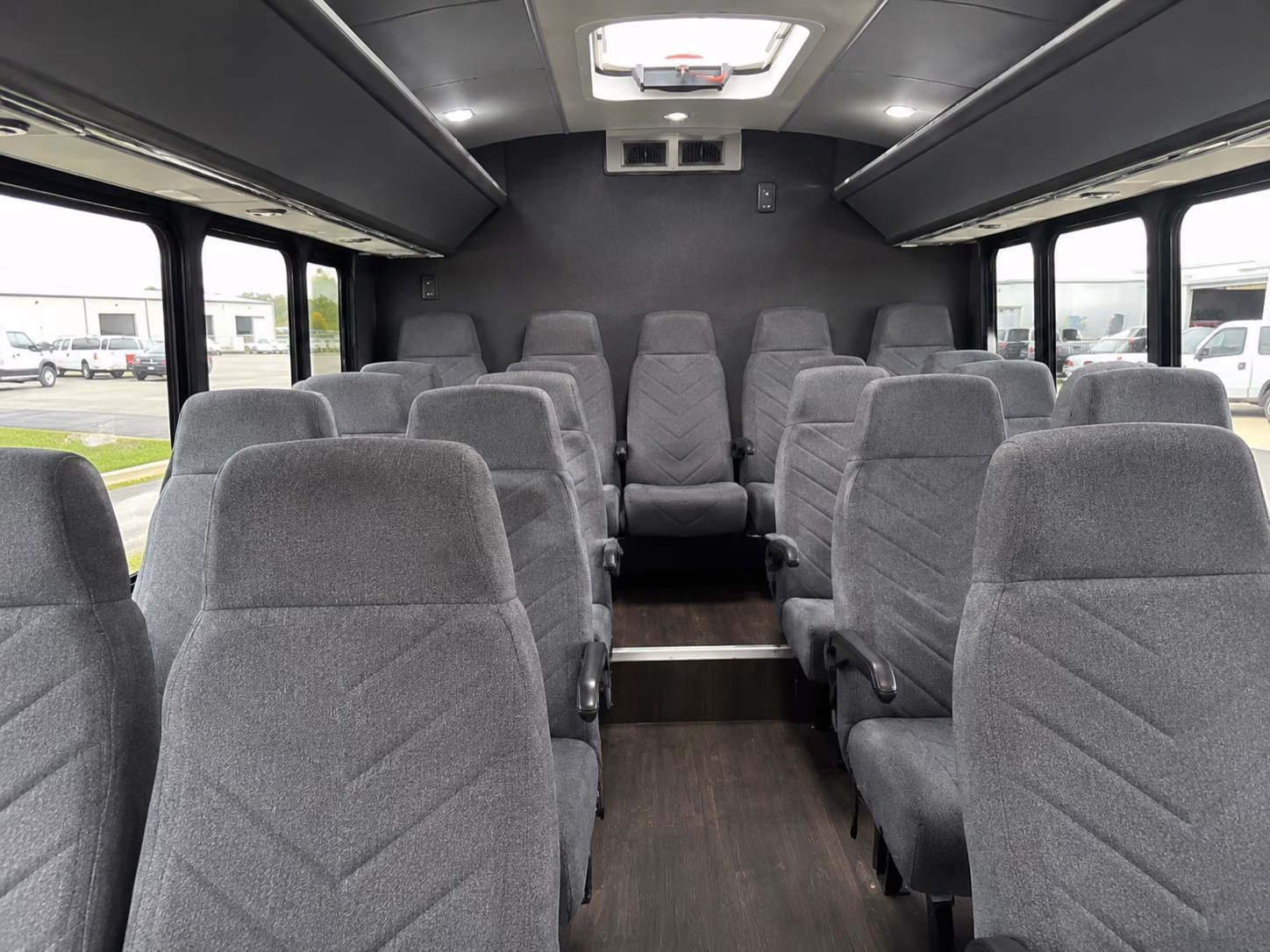 modesto 18 passenger minibus inside