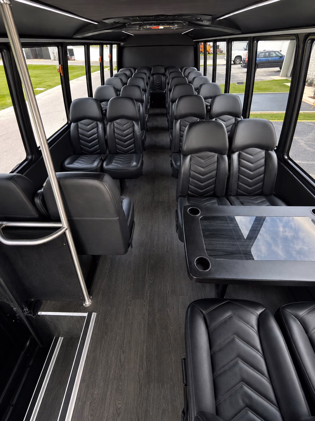 modesto 18 passenger minibus interior