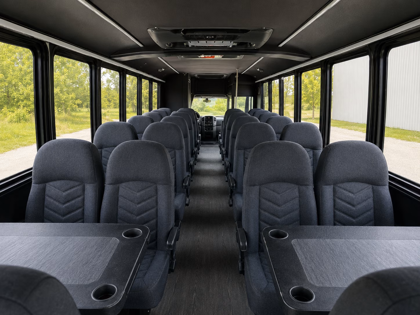 modesto 20 passenger minibus inside