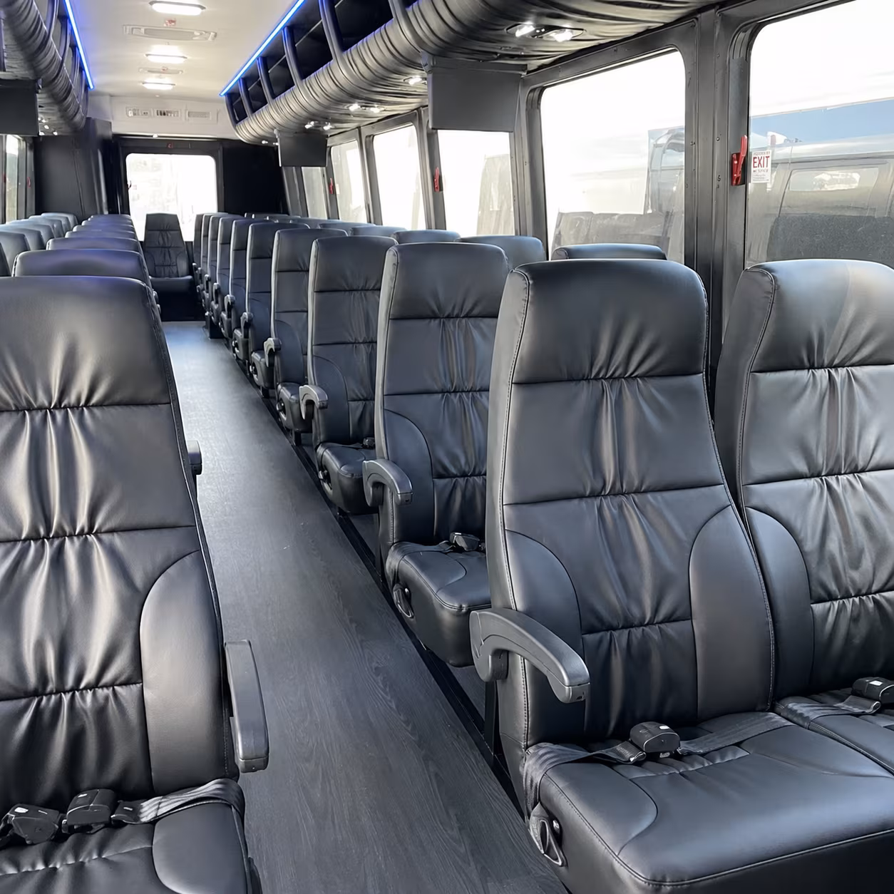 modesto 25 passenger minibus interior
