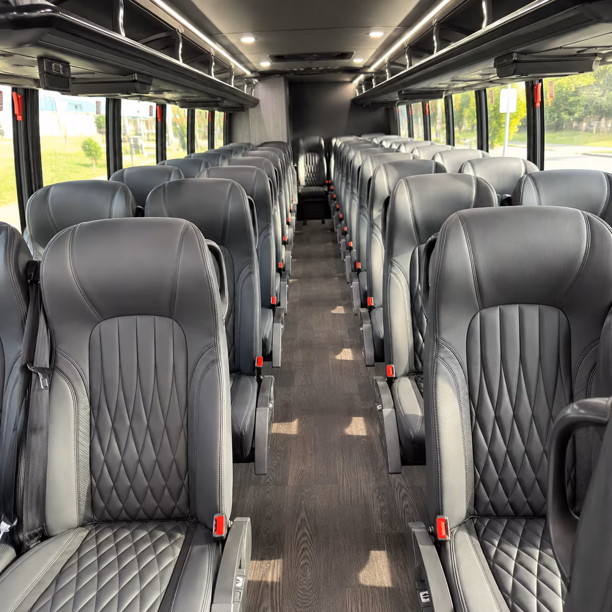 modesto 28 passenger minibus inside