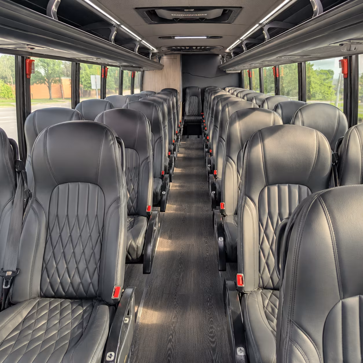 modesto 35 passenger minibus inside