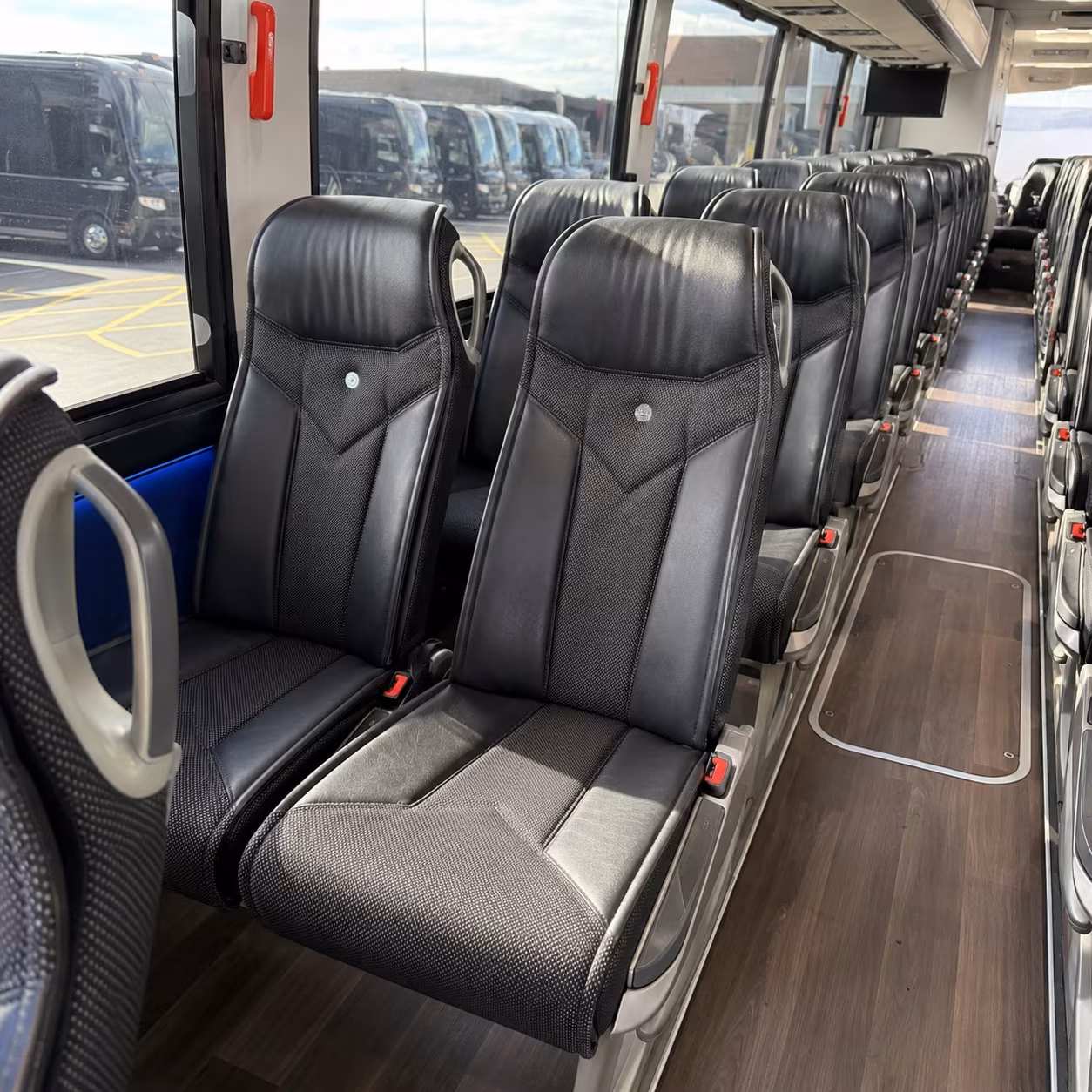 modesto 40 passenger charter bus interior