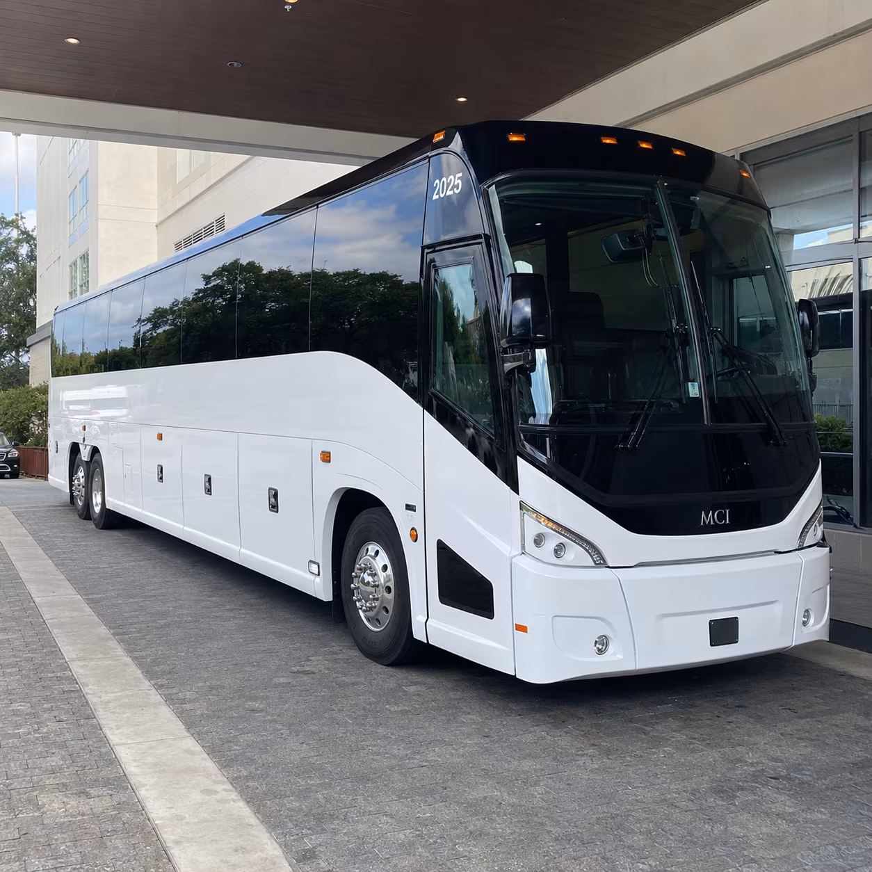 modesto 54 passenger charter bus