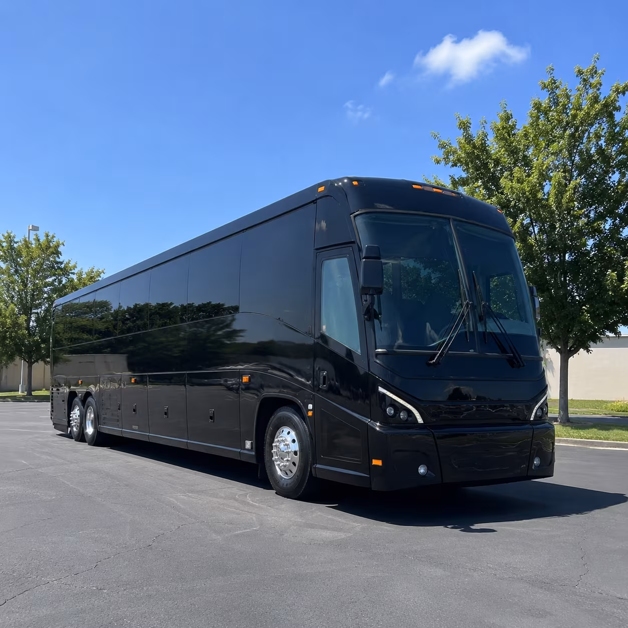 modesto 56 passenger charter bus