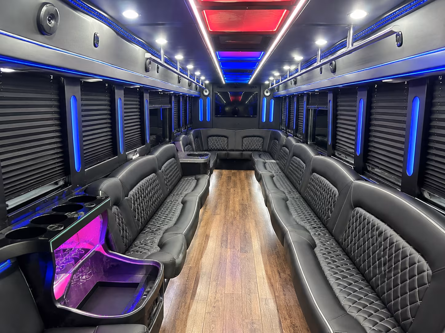 modesto bus rental service area
