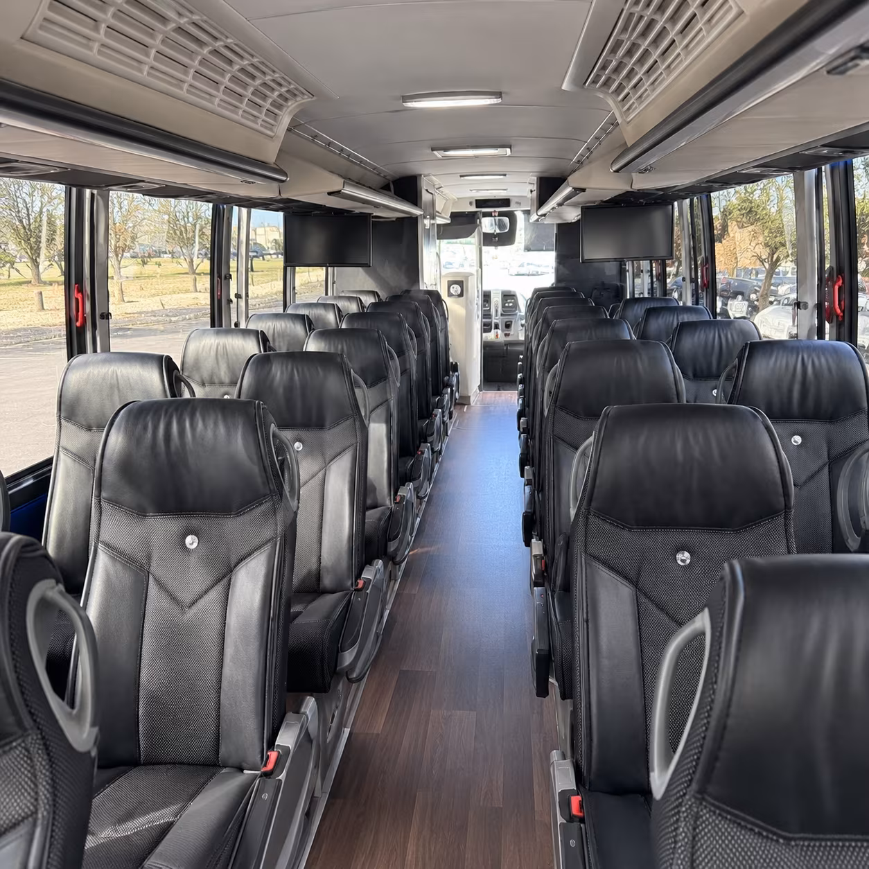 modesto charter bus interior