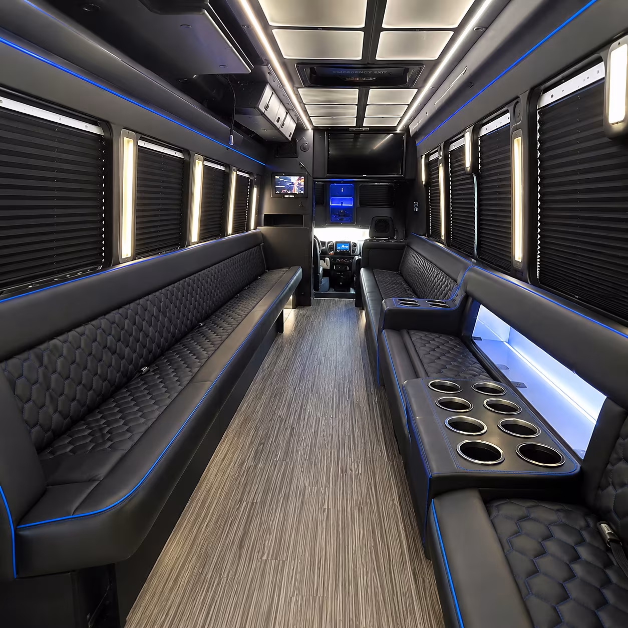modesto party bus inside