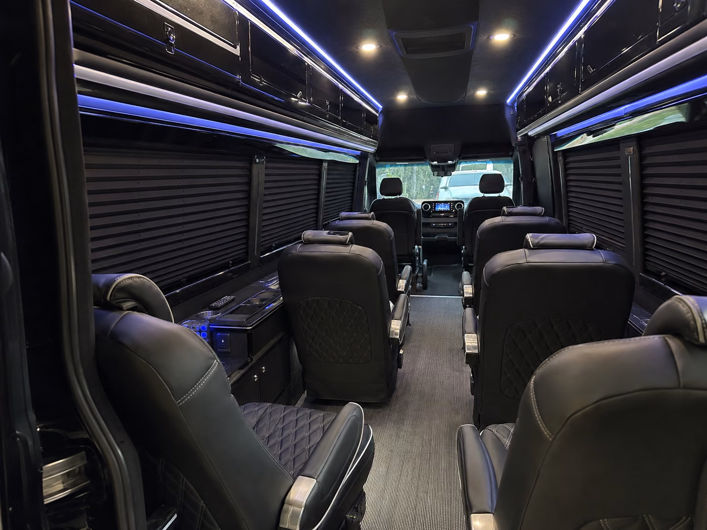 modesto sprinter van with driver inside